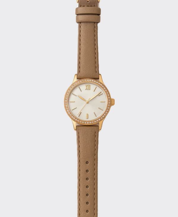 Dress Watch with Crystal Rim