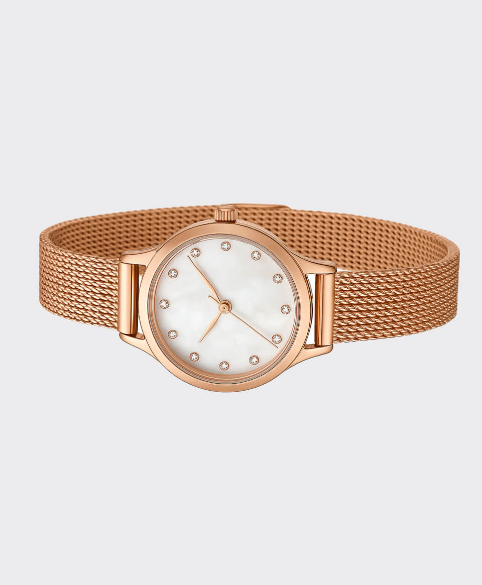 Image of Rose Gold Crystal Watch