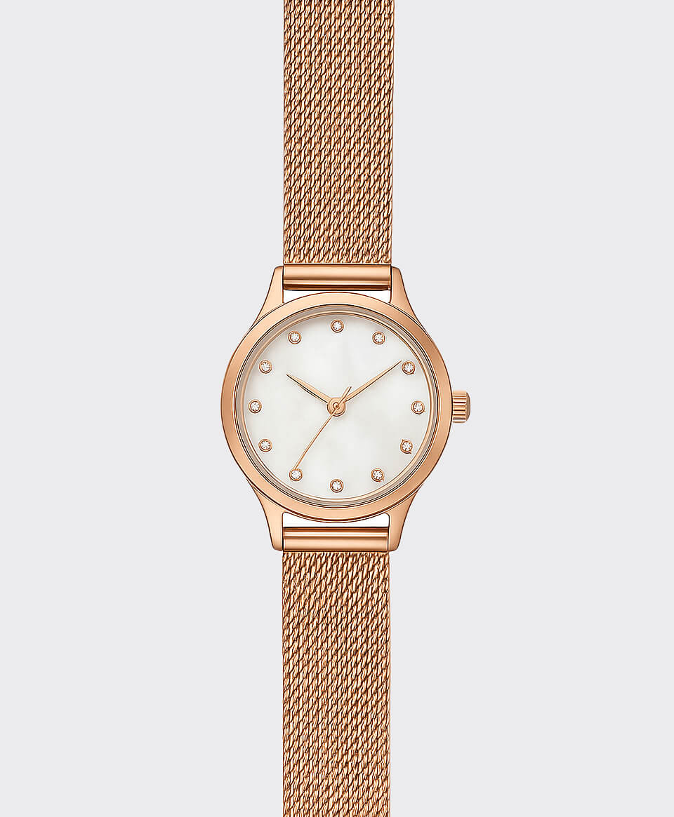 Image of Rose Gold Crystal Watch