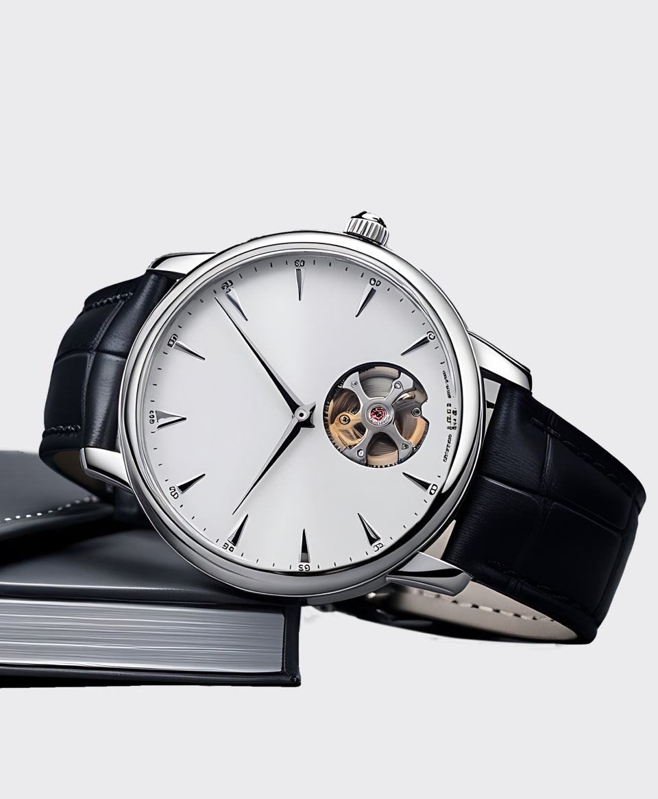Image of Sophisticated Skeleton Dial Watch